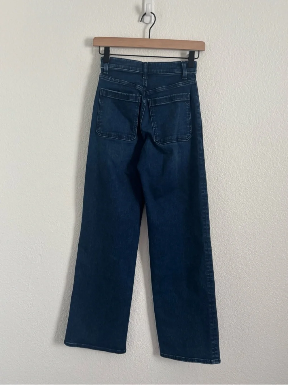 Madewell Women's Size 23 Petite Blue Emmett Wide Leg Jeans